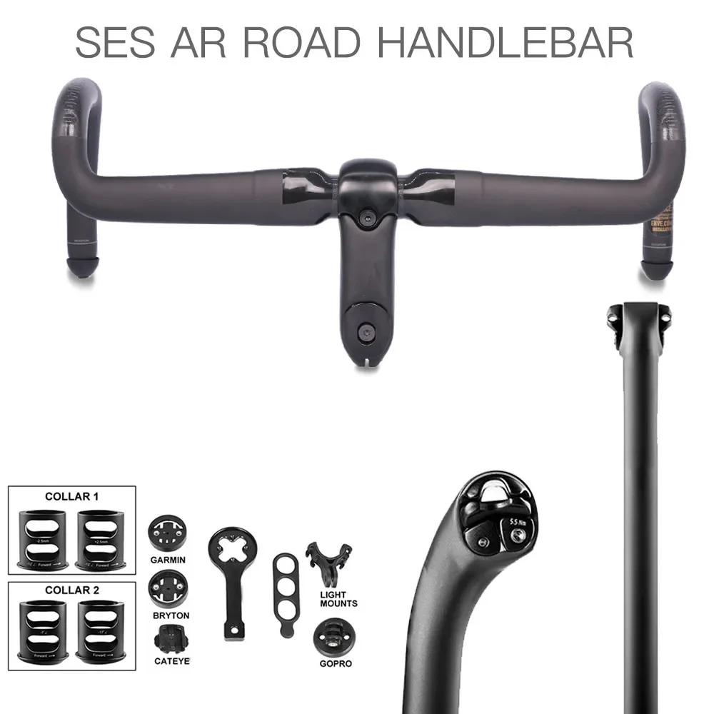 Carbon Fiber Saddle - 2021 T1000 SES Carbon Handlebar Aero