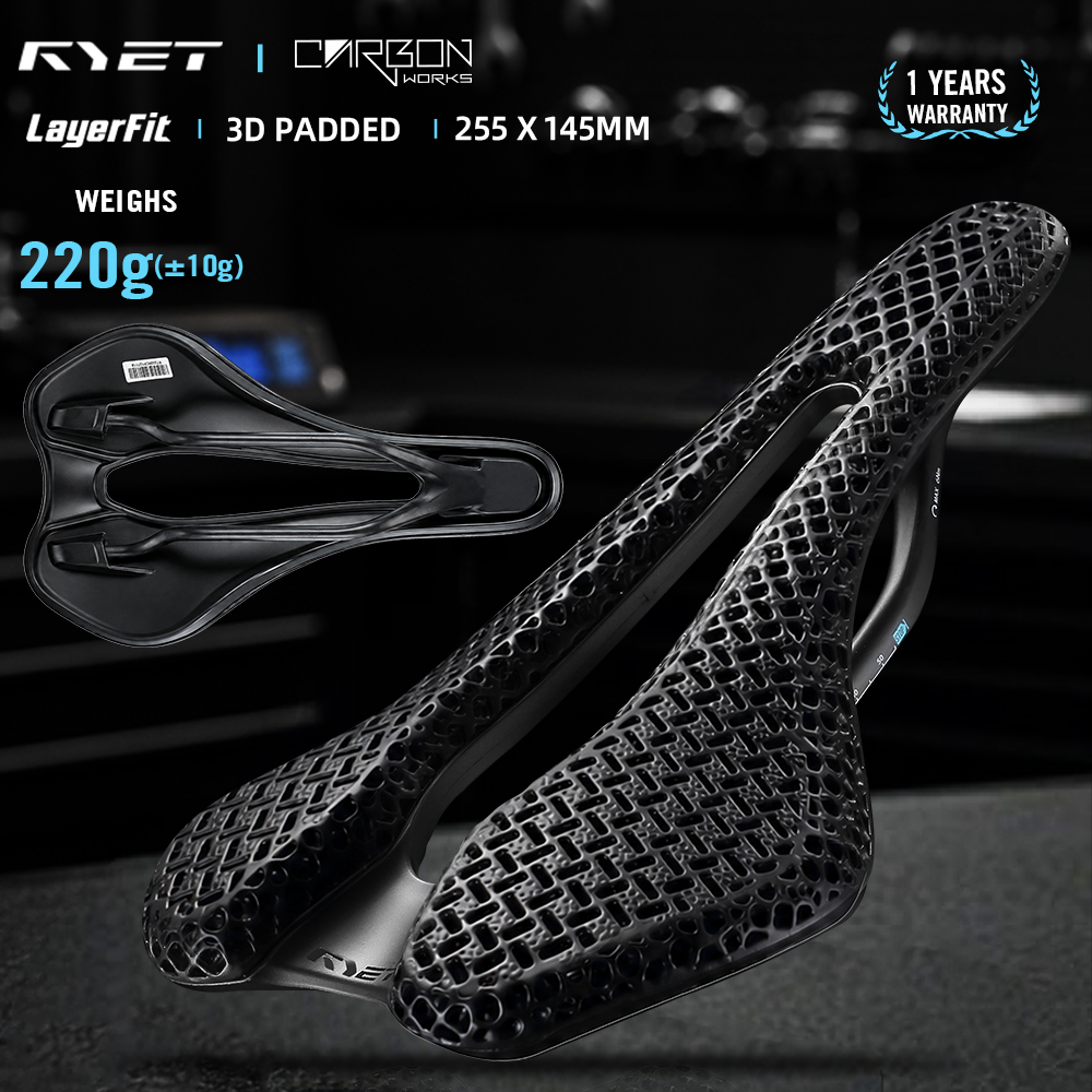 Carbon Fiber Saddle - 2026 RYET Carbon 3D Printed Bike