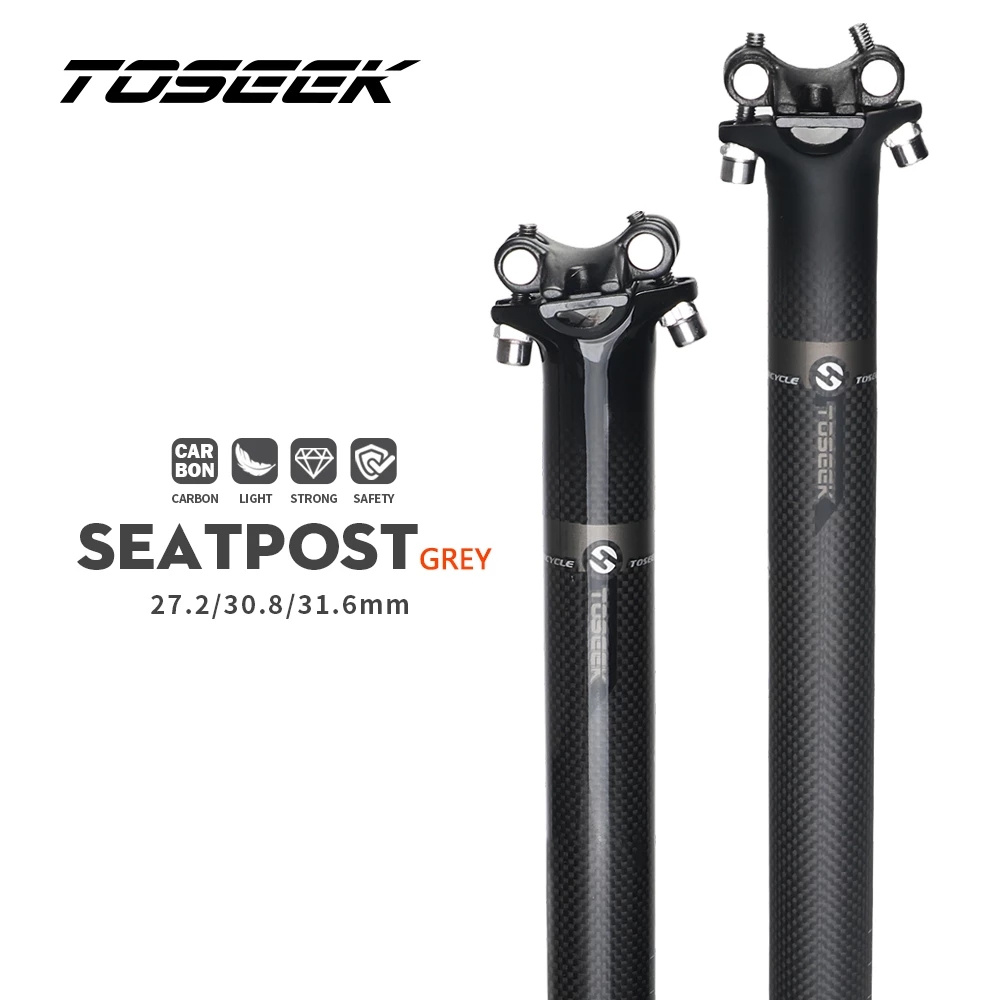 Carbon Fiber Saddle - TOSEEK 3K Mờ Full Carbon Sợi