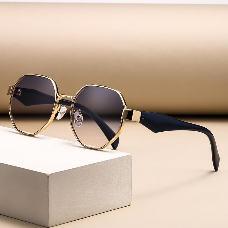 Cycling Glasses - Retro Round Frame Large Frame Sunglasses