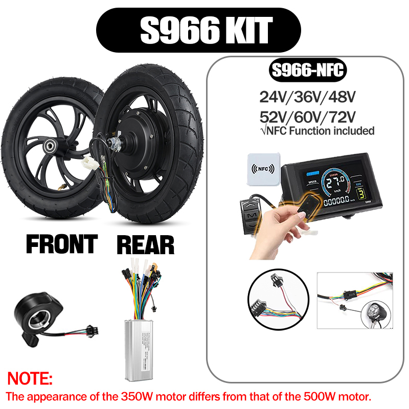 Cycling Gear Display - 12inch Electric Scooter Motor Conversion Kit