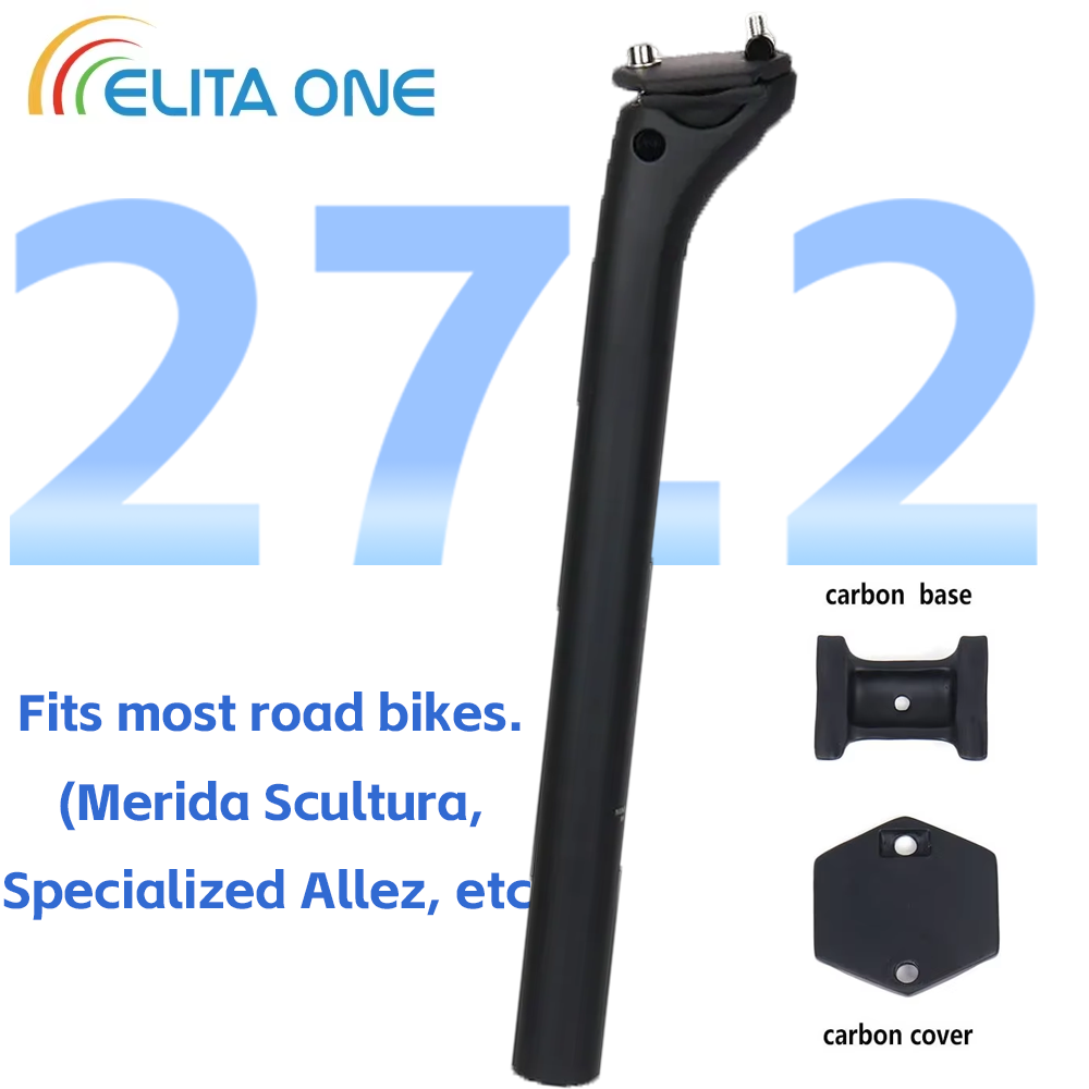 Carbon Fiber Saddle - ELITAONE MTB Carbon Seat Post 27.2mm
