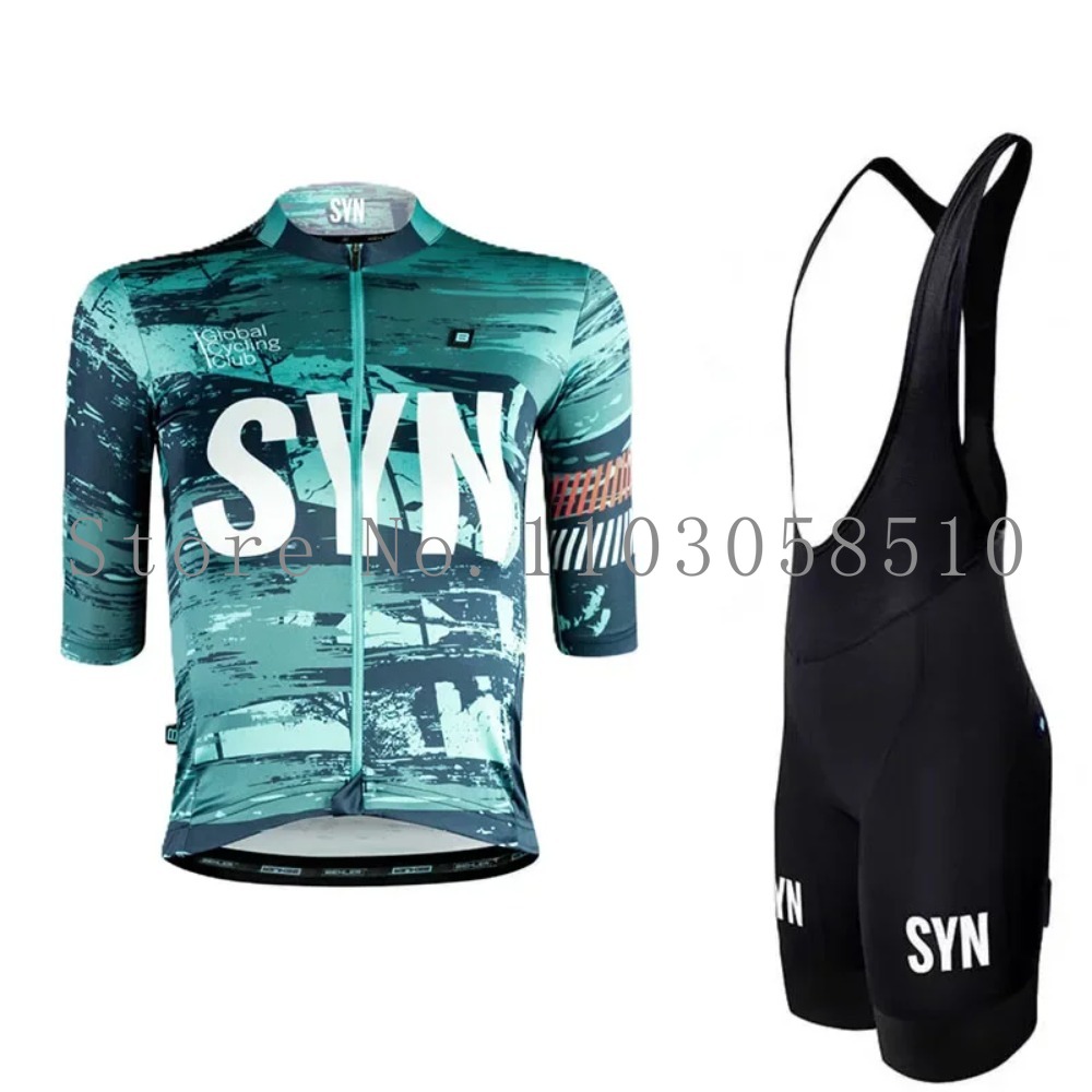 Cycling Bib Shorts - SYN Jersey Men's Bib Sponge Cushion
