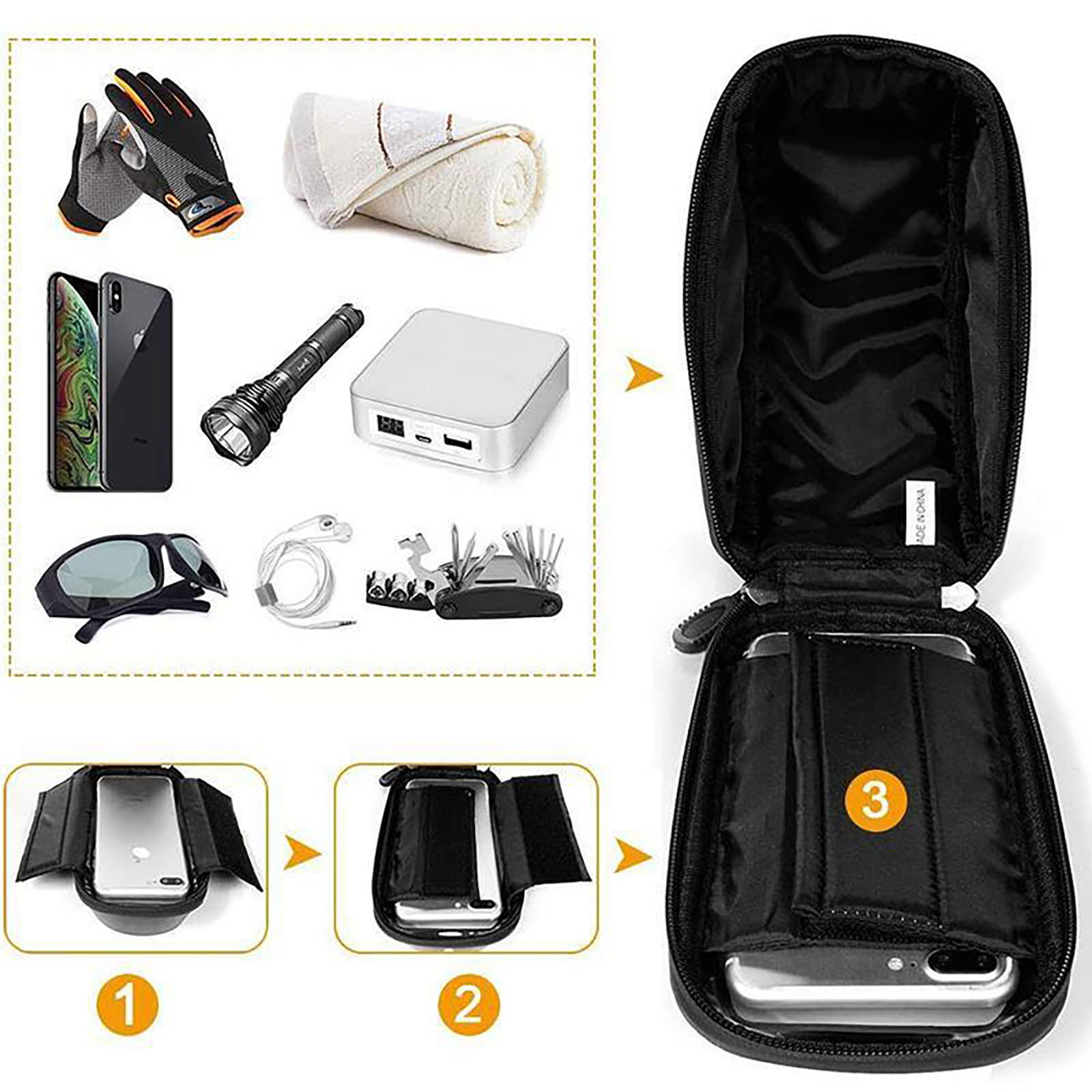 Waterproof Bicycle Phone Bag H - đánh giá và giá Cycling Gear Display