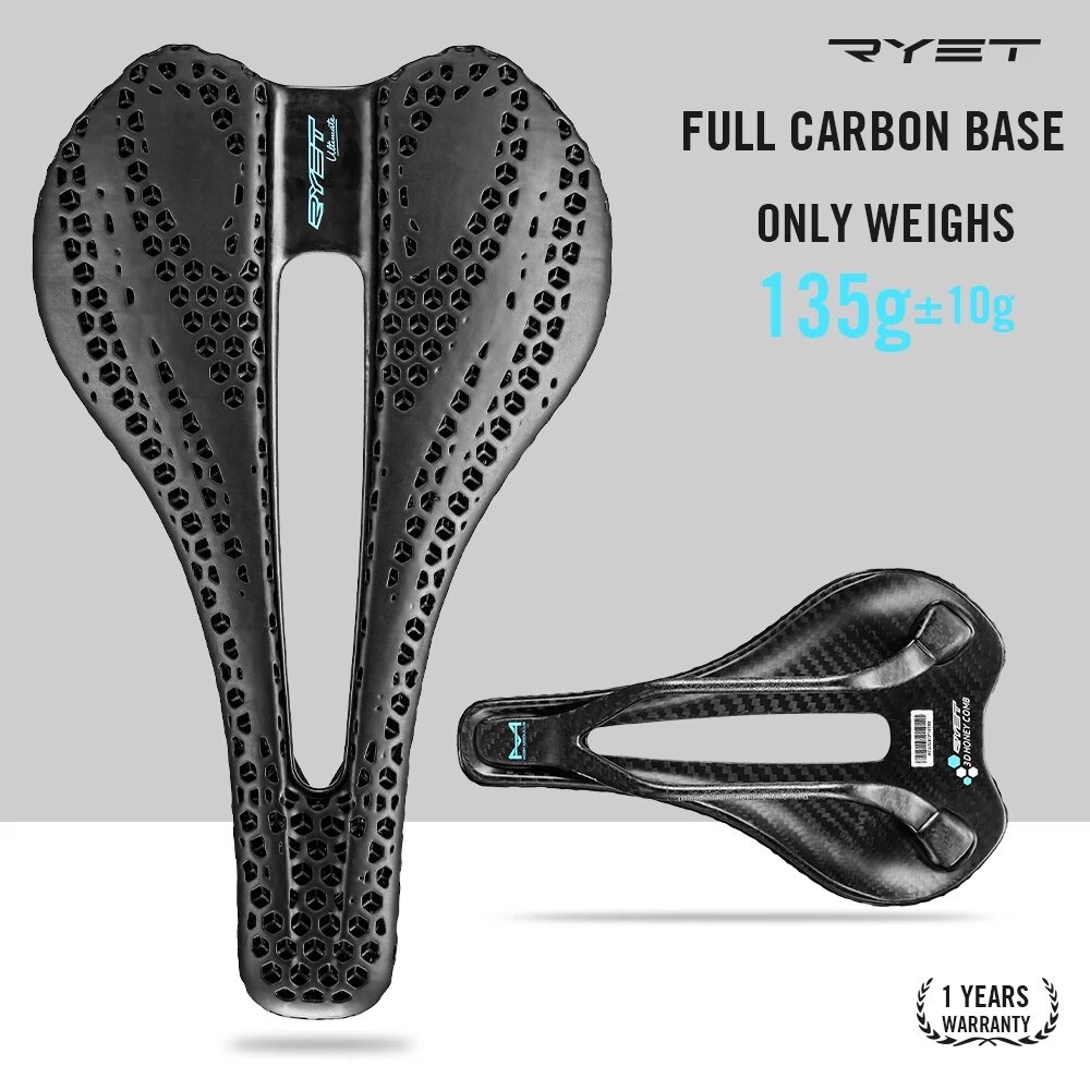 RYET Carbon 3D Printed Saddle  - đánh giá và giá Carbon Fiber Saddle