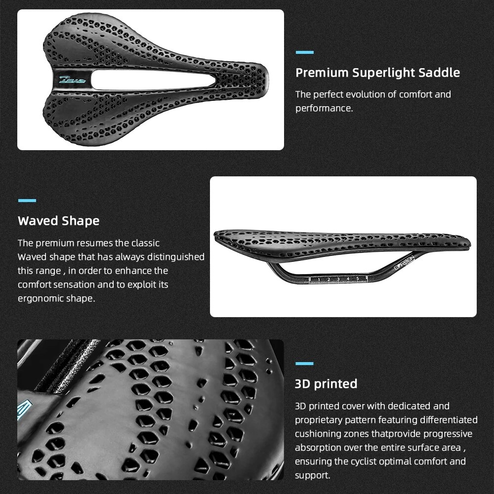 RYET Carbon 3D Printed Saddle  - đánh giá và giá Carbon Fiber Saddle