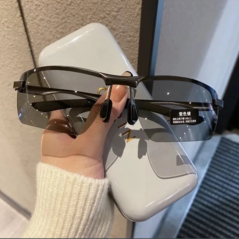 Photochromic Half Frame Sungla - đánh giá và giá Cycling Glasses