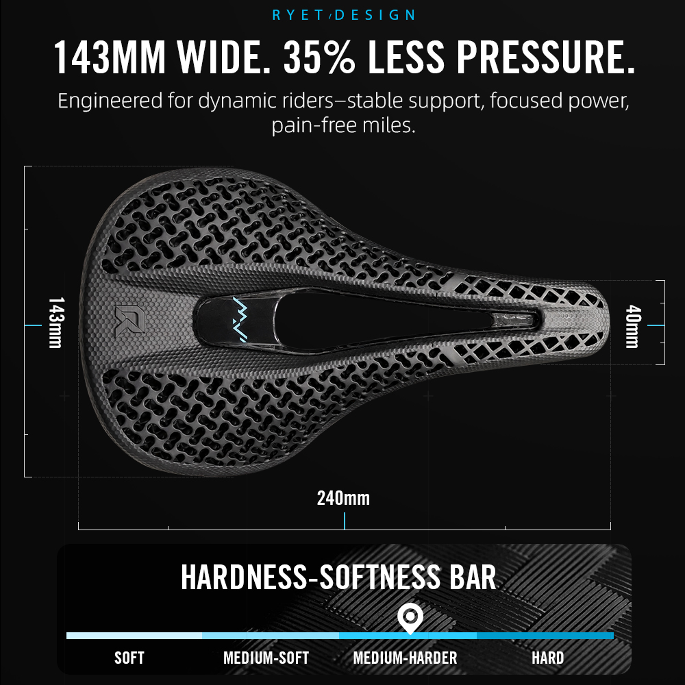 RYET Carbon 3D Printed Bike Sa - đánh giá và giá Carbon Fiber Saddle