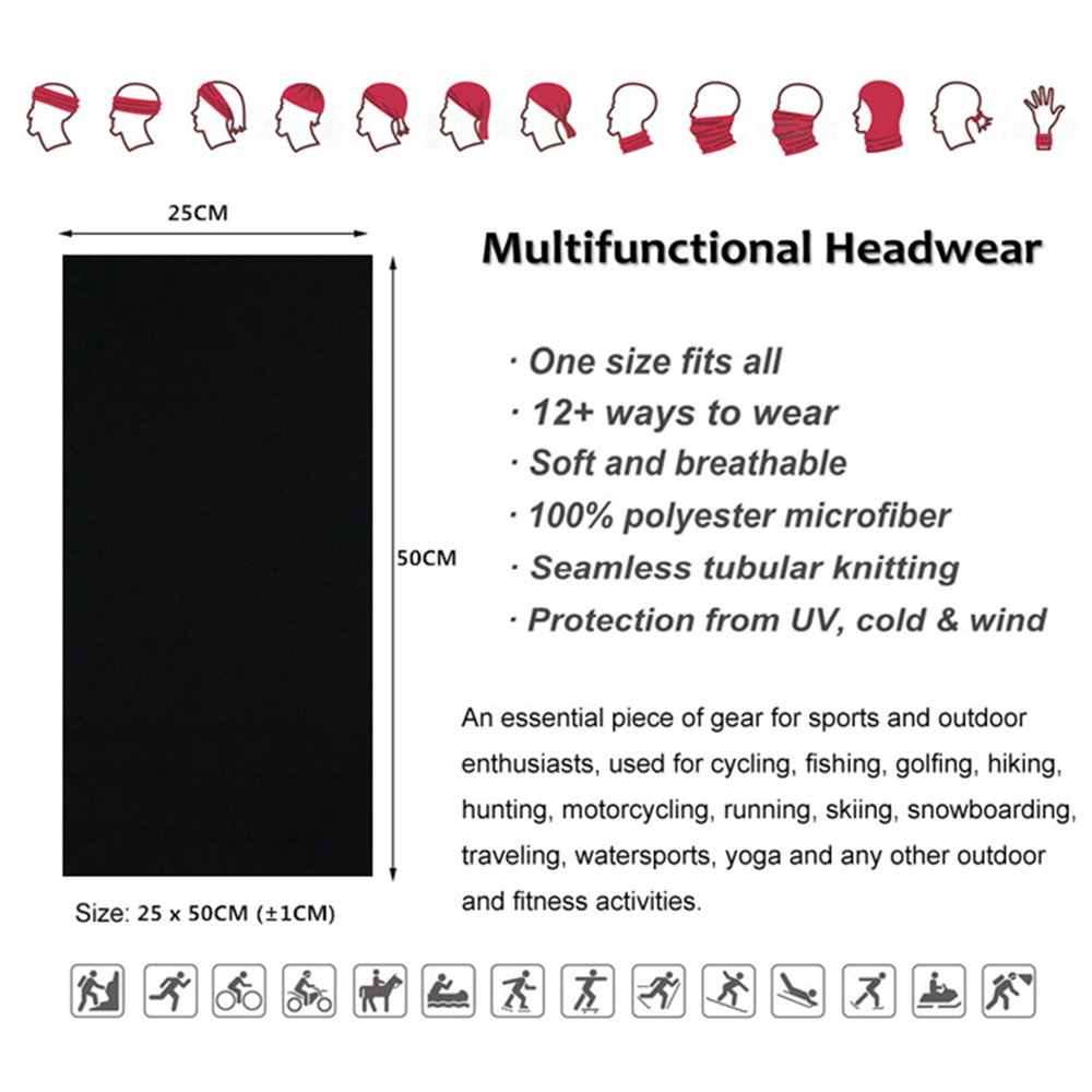 Seamless Solid Color Bandanas  - đánh giá và giá Cycling Gears