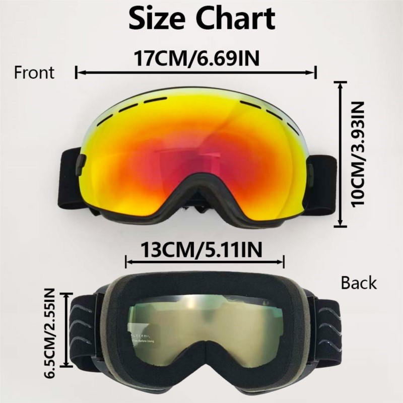 Large Vent Breathable Ski Gogg - đánh giá và giá Cycling Gear For Large Men
