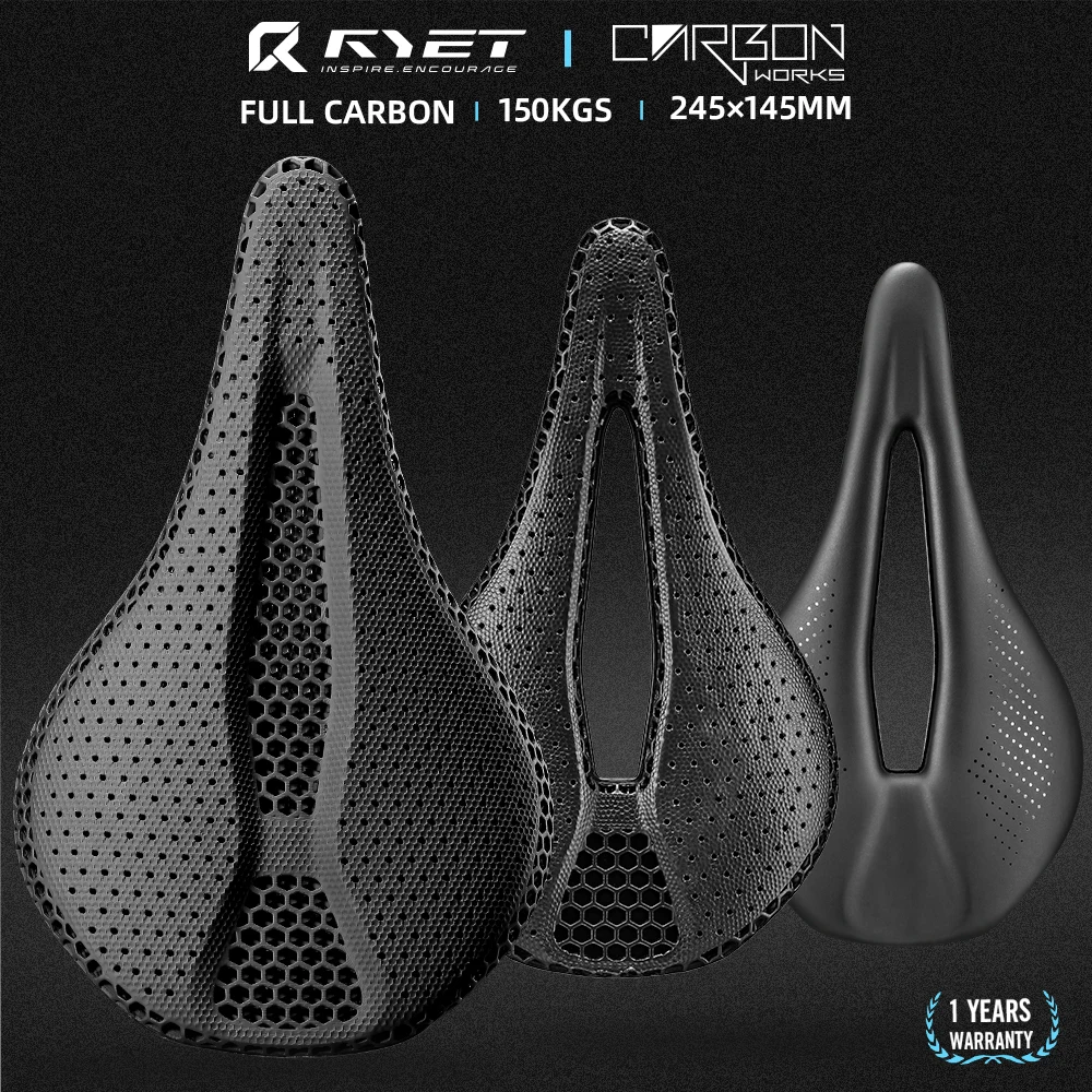 2026 RYET 3D Printed/VCM Bike  - đánh giá và giá Carbon Fiber Saddle
